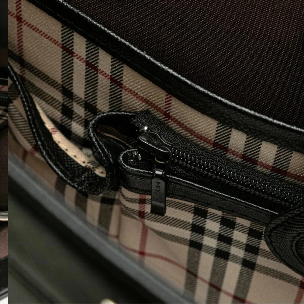 Burberry Black Textured Handbag - Picture 8 of 11